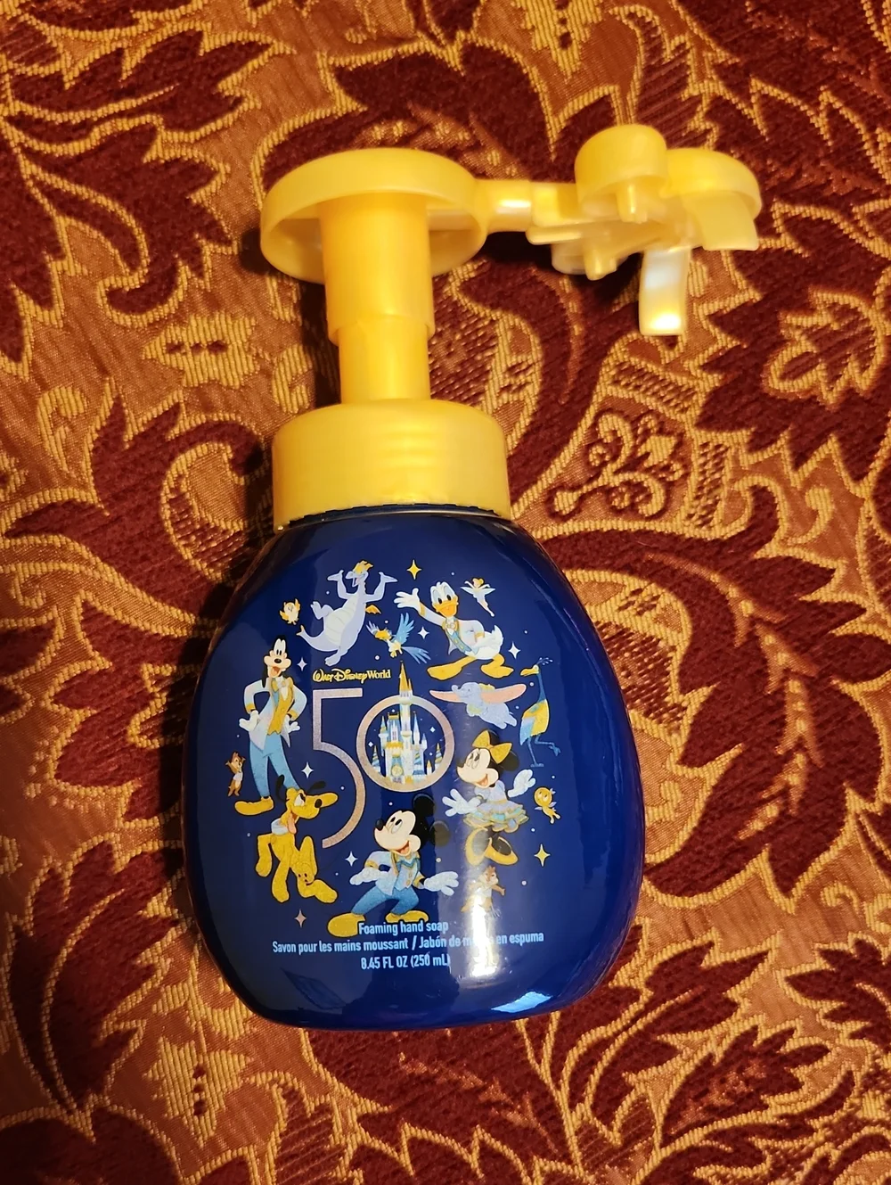 Disney World 50th Anniversary Foaming Hand Soap Pump (empty)